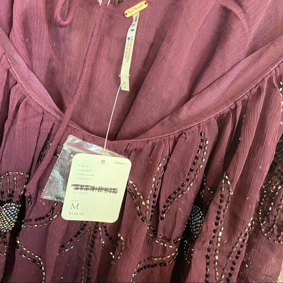 Free People Elsa Embellished Tank Top Size Medium - Picture 7 of 11